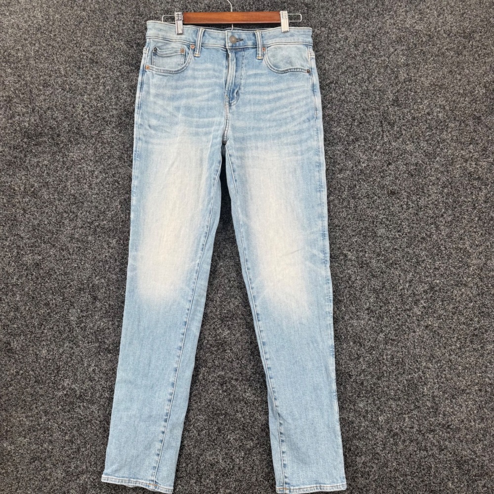 American Eagle Airflex+ Athletic Fit Light Wash Jeans Mens 30x34 Stretch Denim